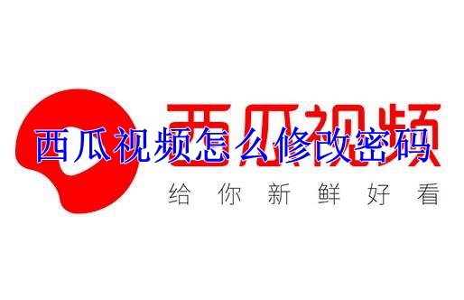 西瓜视频怎么修改密码