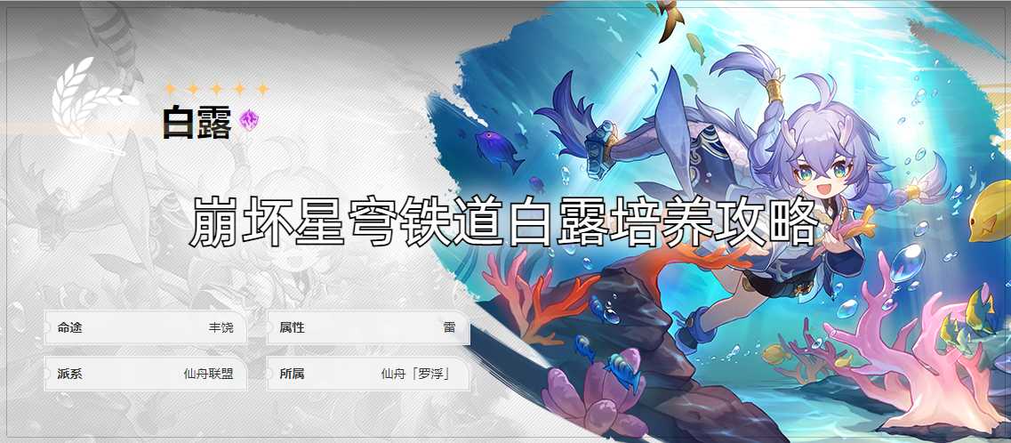 崩坏星穹铁道全5星角色培养攻略合集