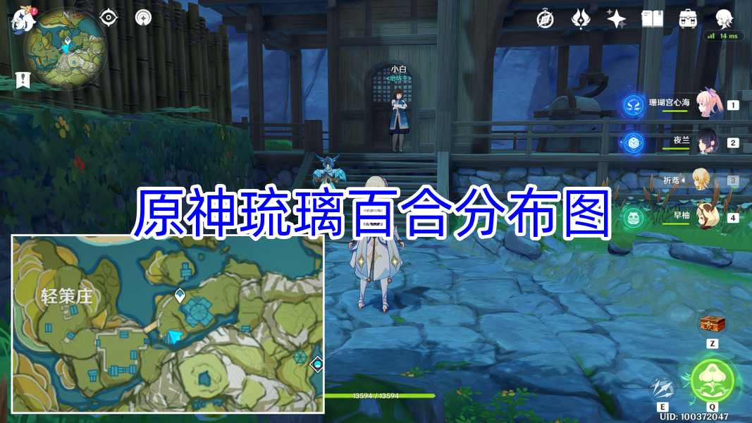 原神琉璃百合分布图 