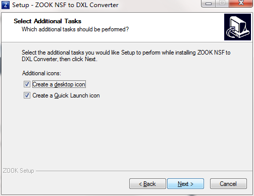 ZOOK NSF to DXL Converter