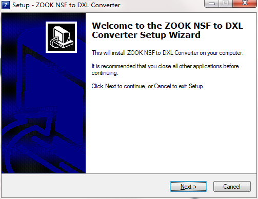 ZOOK NSF to DXL Converter