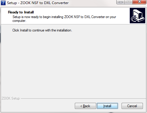 ZOOK NSF to DXL Converter