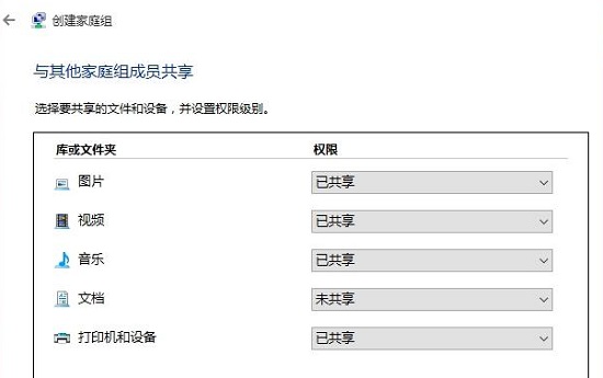 win10创建家庭组网络共享的方法