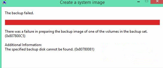 win8无法创建系统映像备份解决方法