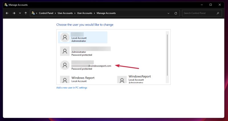 win11控制面板删除Microsoft帐户方法介绍