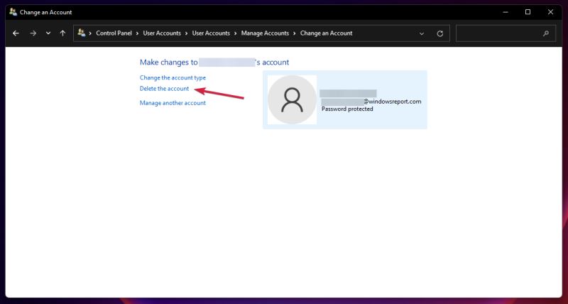 win11控制面板删除Microsoft帐户方法介绍