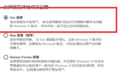 win11升级DEV渠道更新方法介绍