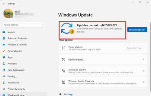 win11暂停更新怎么设置