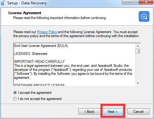 Apeaksoft Data Recovery下载v1.2.22