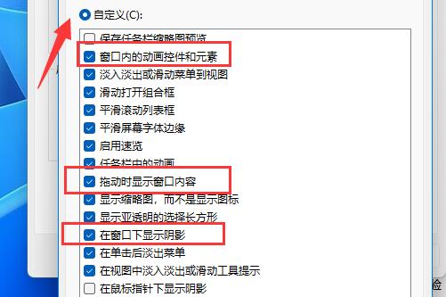 win11窗口动画效果怎么设置