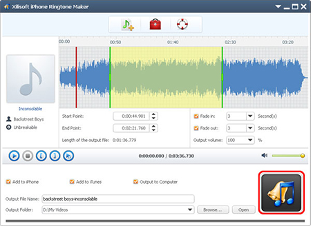 xilisoft iphone ringtone maker