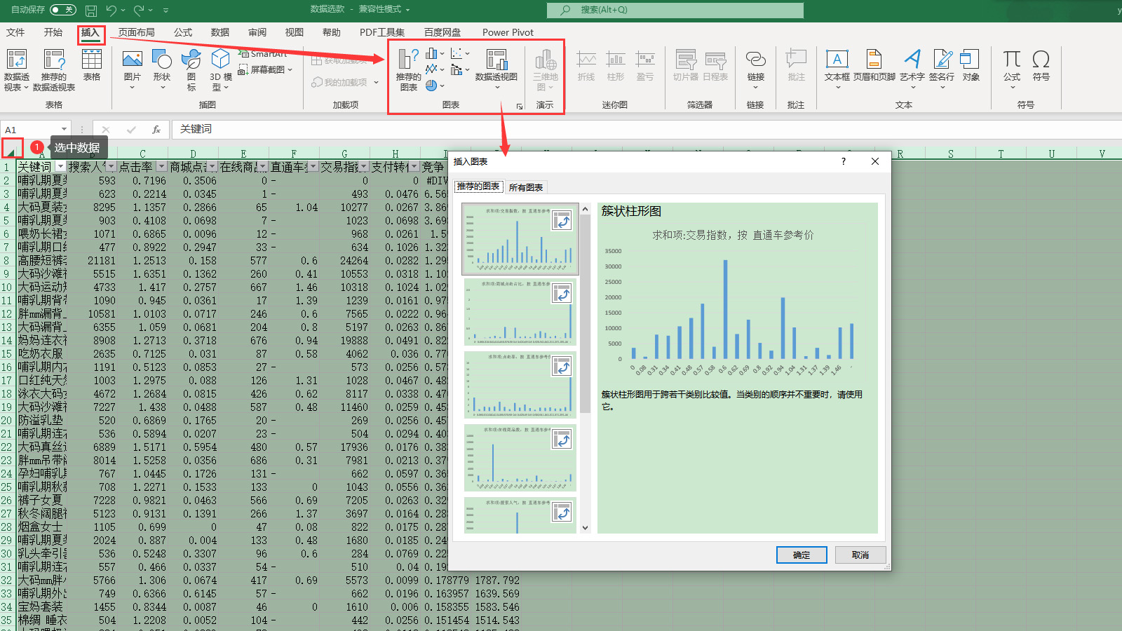 excel怎么绘制数据图表