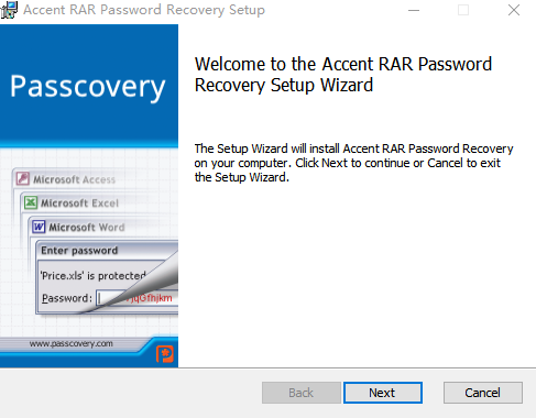 Accent RAR Password Recovery v22.01