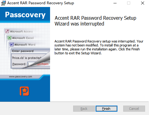 Accent RAR Password Recovery v22.01