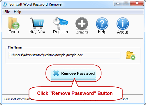 iSumsoft Word Password RemoverV3.1.1