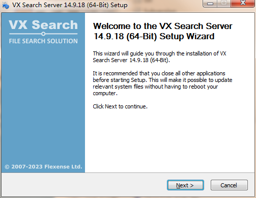 VX Search Server v15.1.12